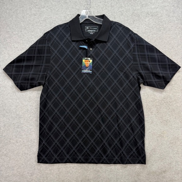 Jos. A. Bank Other - Jos. A. Bank Polo Shirt Mens Small Black Diamond Leadbetter Golf Performance NEW